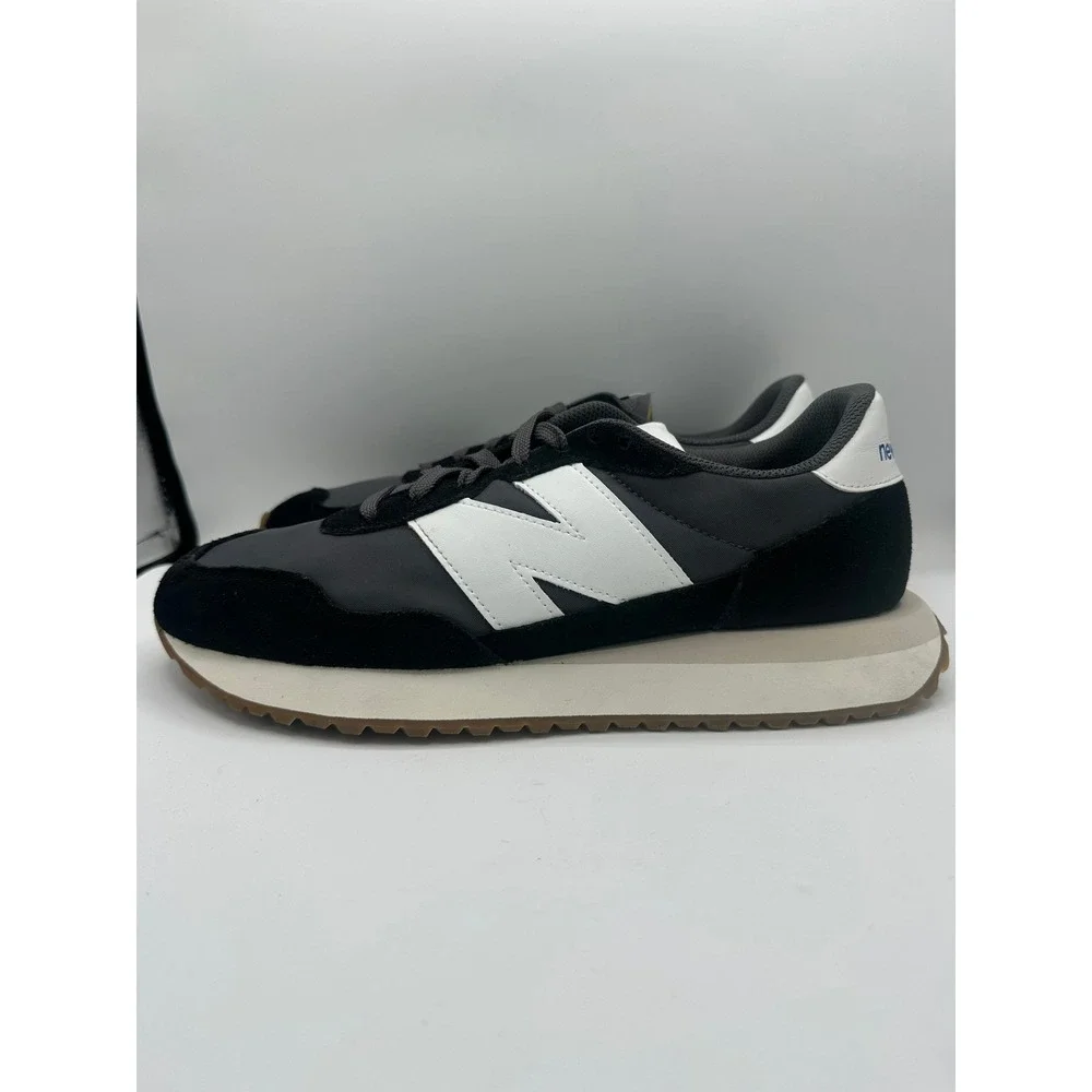 New Balance 237 MS237GA Mens Size 9.5 Black Grey White Gum Sneakers